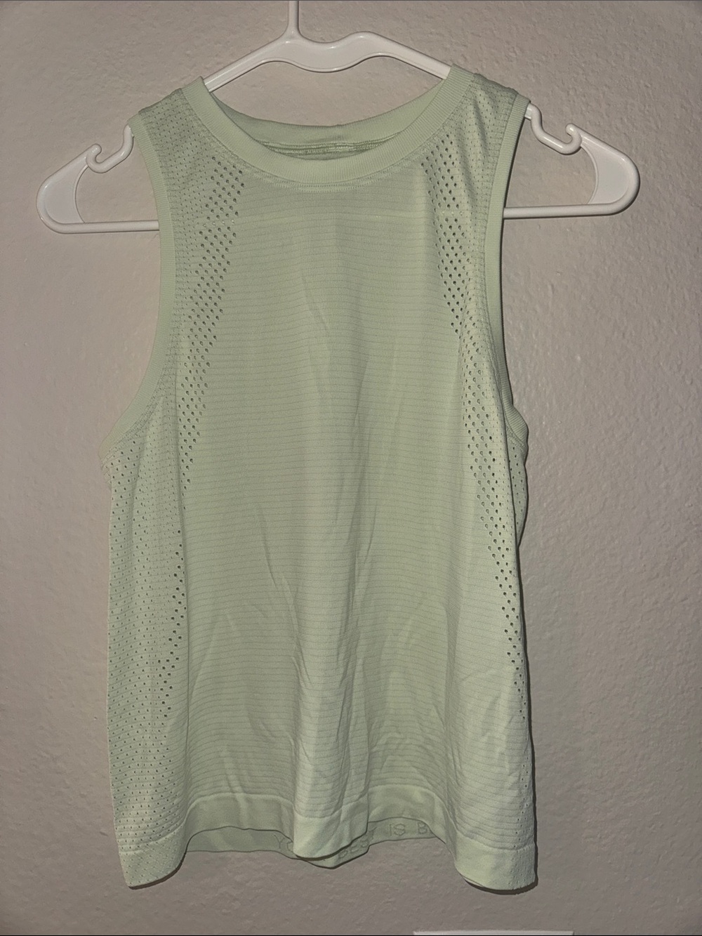 lululemon athletica Light Mint Perforated Performance Tank